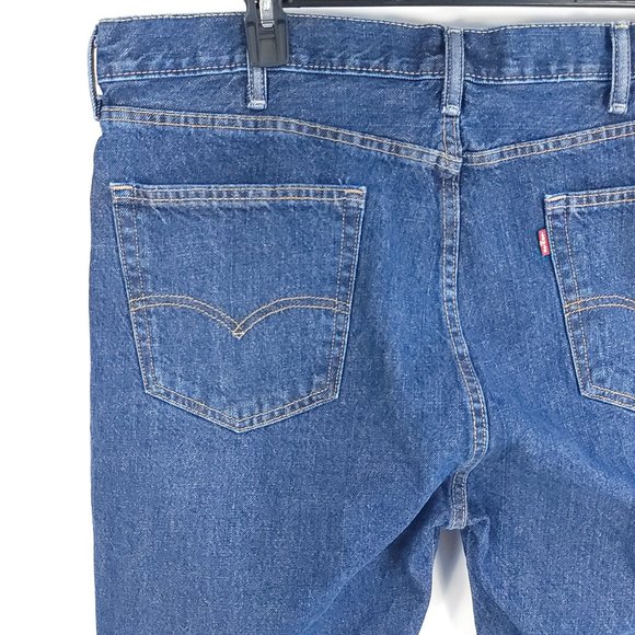 Levi's 505 Shorts Men's 42 Blue Denim Distressed - Picture 8 of 16